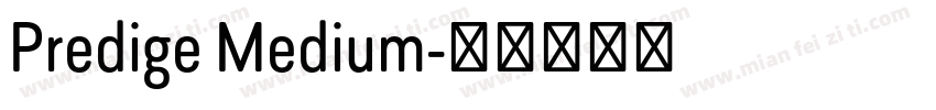 Predige Medium字体转换